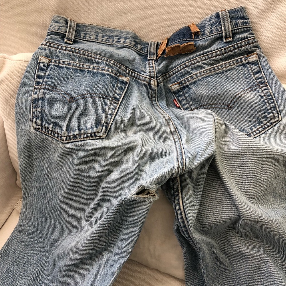 Original vintage levi 501s.